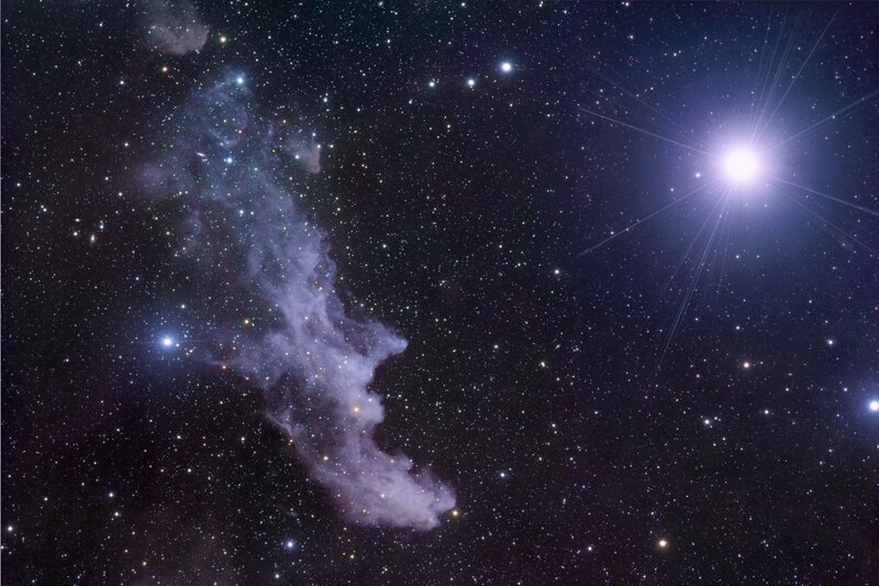 Nebula and Stars — Black, Cosmic, Night, Photograph