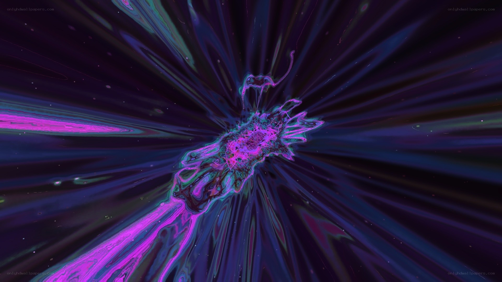 nebula explosion in space