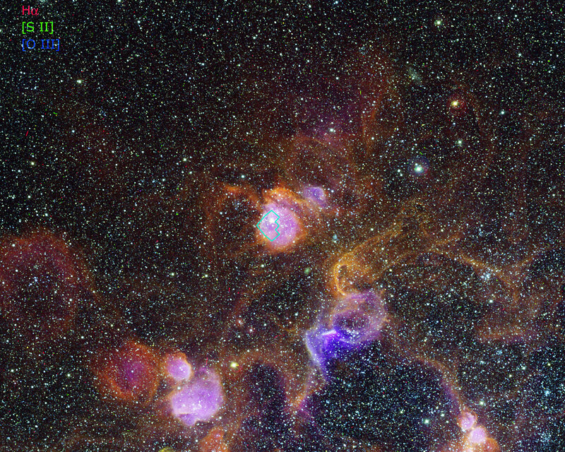 Nebula in deep space