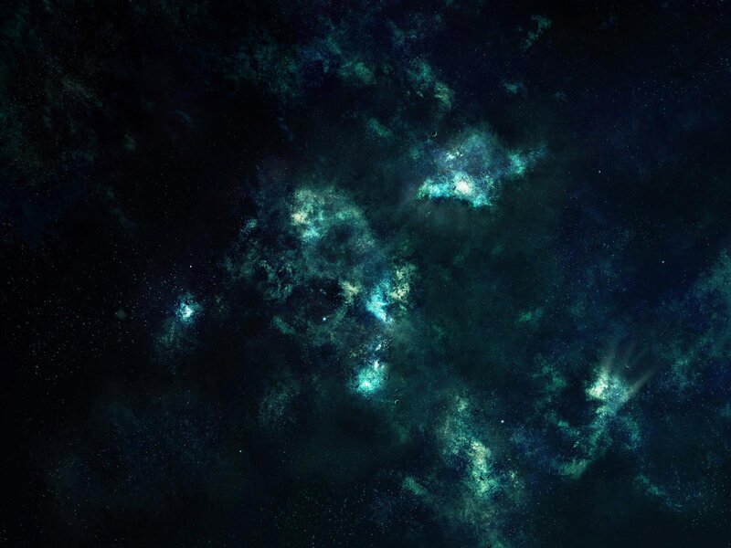 Nebula in Deep Space — Black, Cosmic, Night, Digital Art