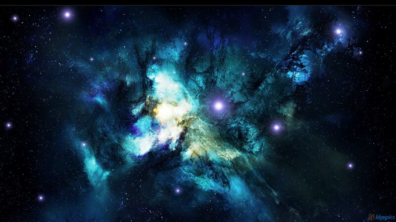 Nebula in Deep Space — Blue