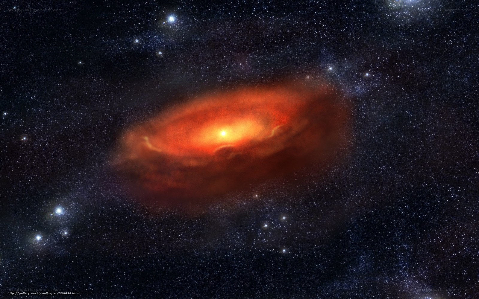Nebula in deep space