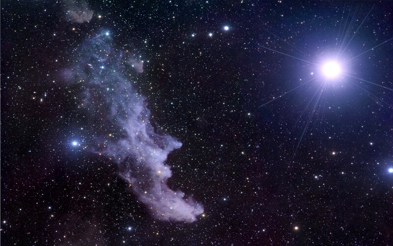 Nebula in Space — Black, Cosmic, Night, Photograph, Stars, Gas Cloud