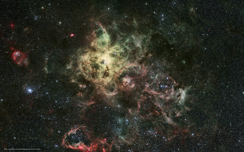 Nebula in Space — Black, Cosmic, Night, Photograph, Stars, Gas Clouds