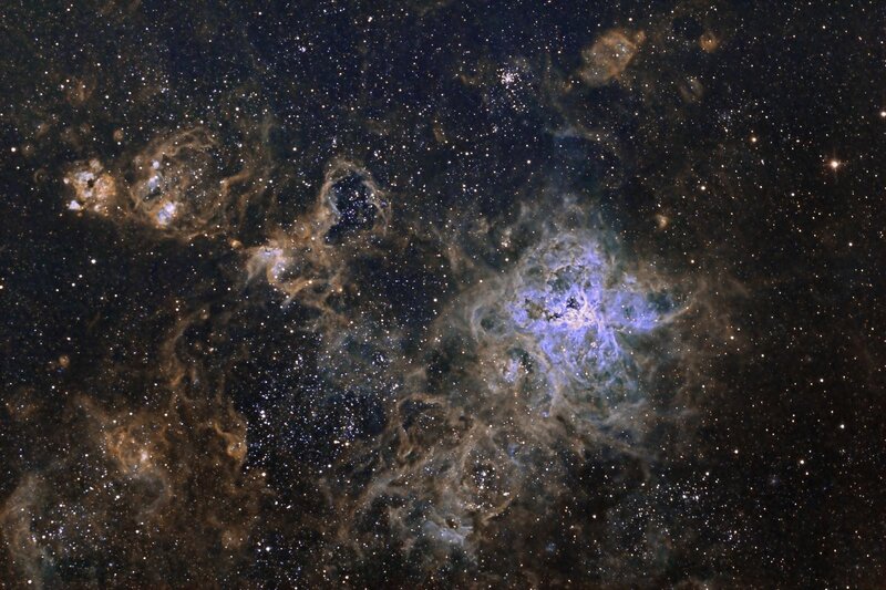 Nebula in Space — Black, Stars