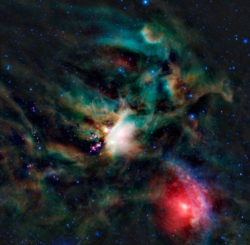 Nebula in Space — Blue, Cosmic, Photograph, Stars