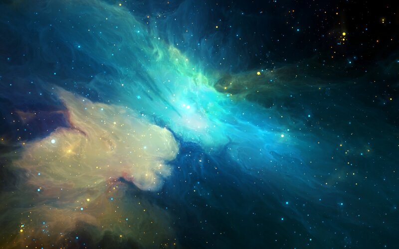 Nebula in Space — Blue, Serene