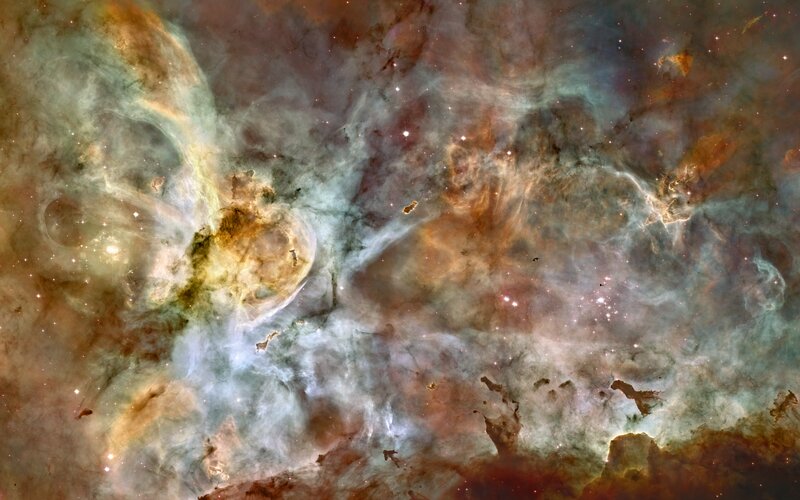 Nebula in Space — Brown, Cosmic, Photograph