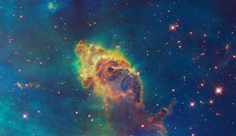 Nebula in Space — Cosmic, Yellow