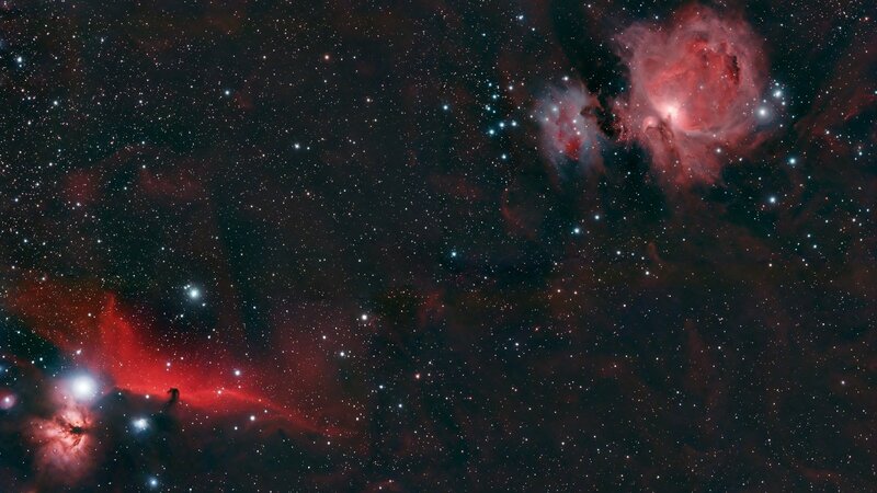 Nebula in Space — Dust, White