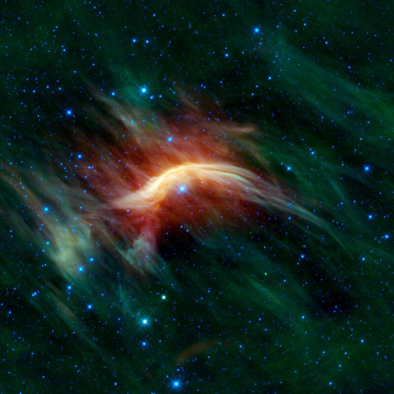 Nebula in Space — Green, Cosmic, Photograph