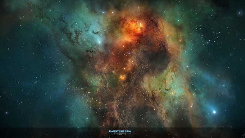 Nebula in Space — Green