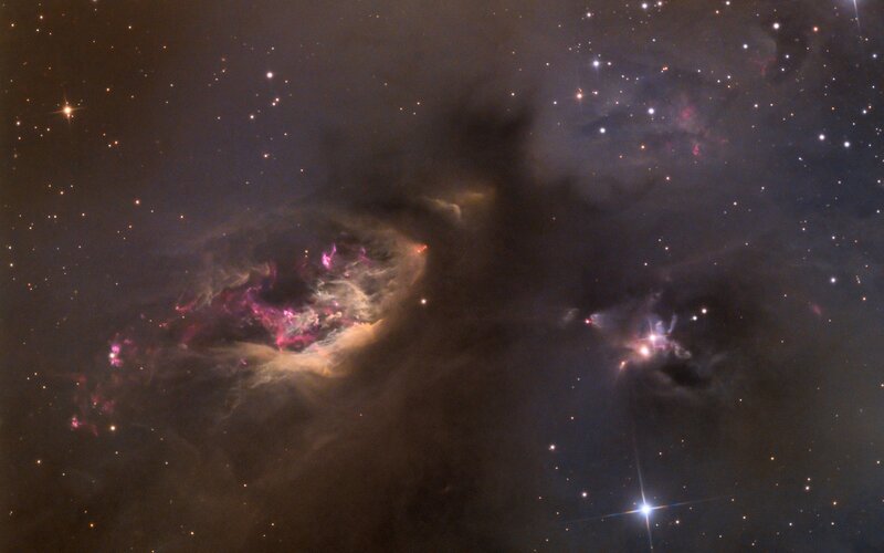 Nebula in Space — Night, Pink