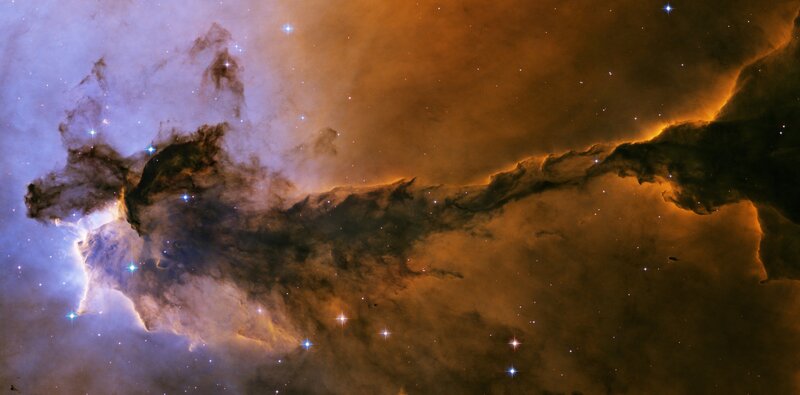 Nebula in Space — Orange, Purple