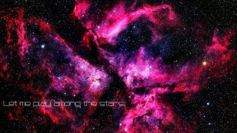 Nebula in Space — Pink, Cosmic, Night