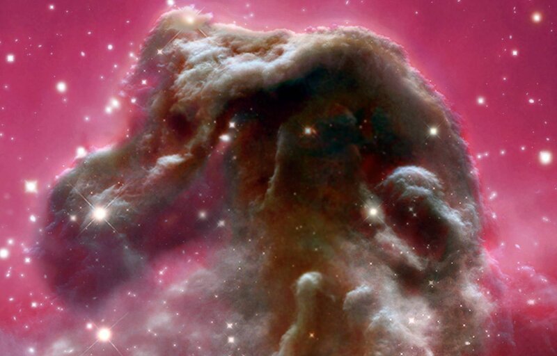 Nebula in Space — Pink, Dramatic