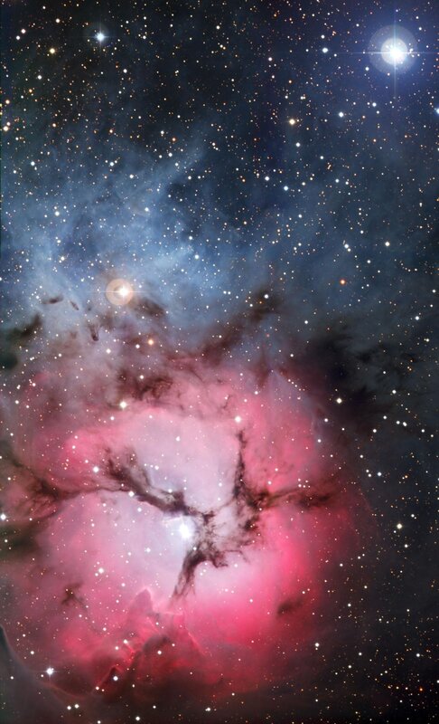 Nebula in Space — Pink, Stars