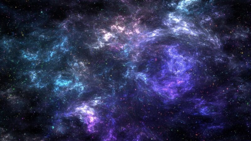 Nebula in Space — Purple, Cosmic, Digital Art, Stars, Gas Clouds, Cosmic Dust