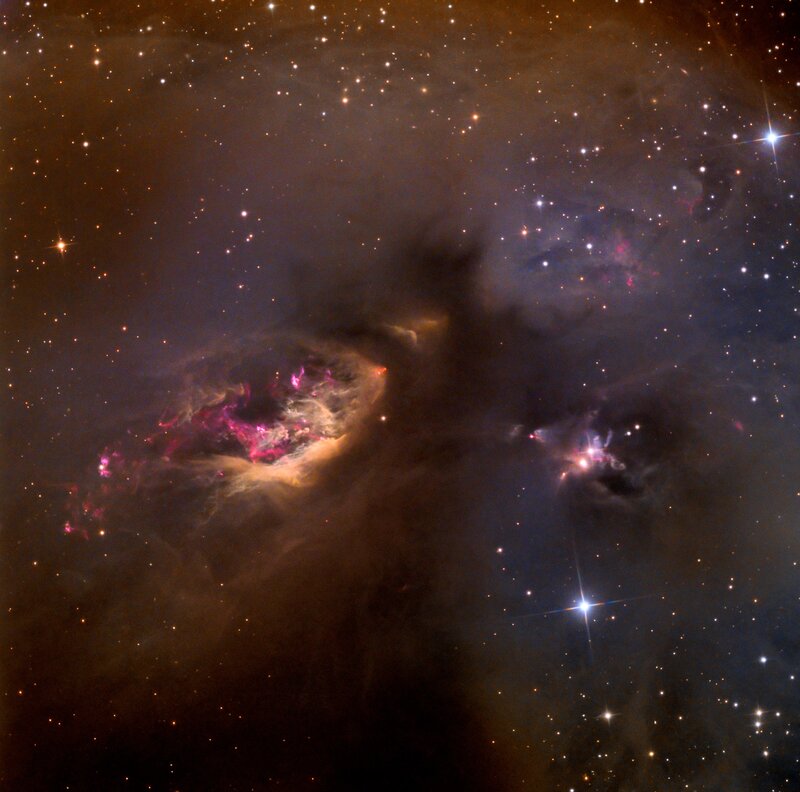 Nebula in Space — Purple, Cosmic, Night, Photograph