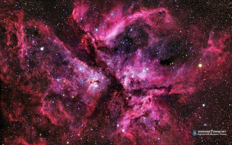 Nebula in Space — Purple, Cosmic, Photograph, Stars, Gas Clouds