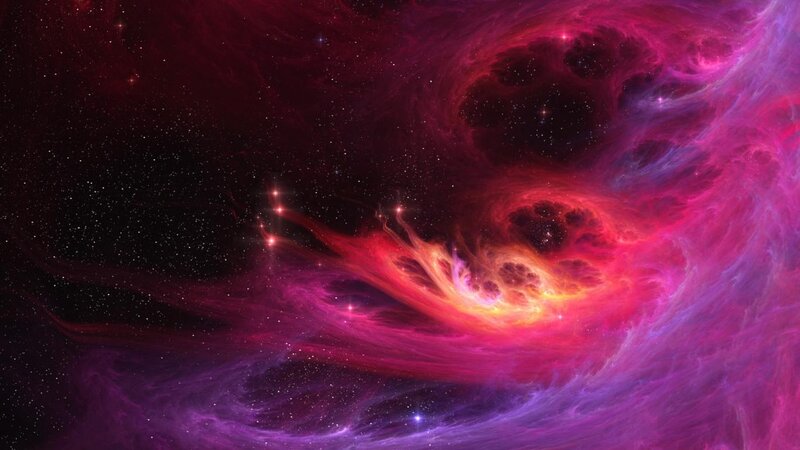 Nebula in Space — Purple, Dramatic