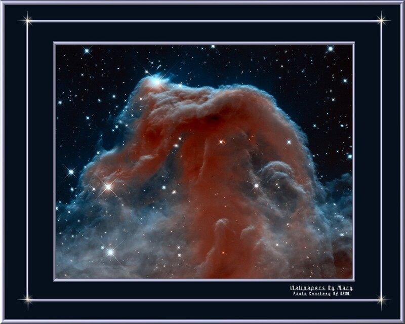 Nebula in Space — Red, Dramatic, Night, Photograph, Stars