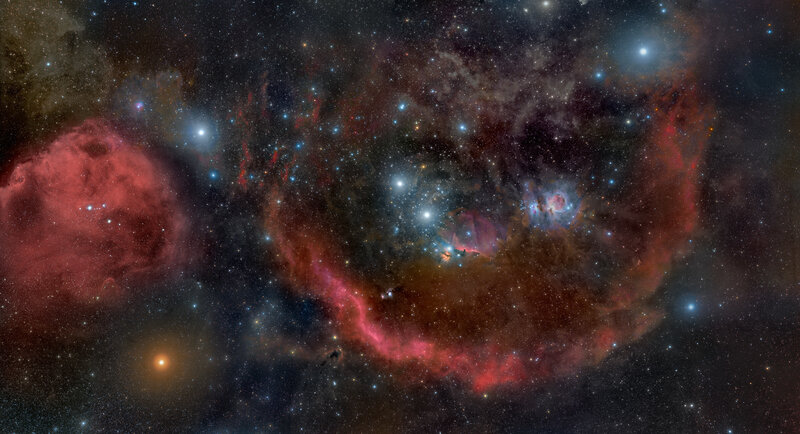 Nebula in Space — Red