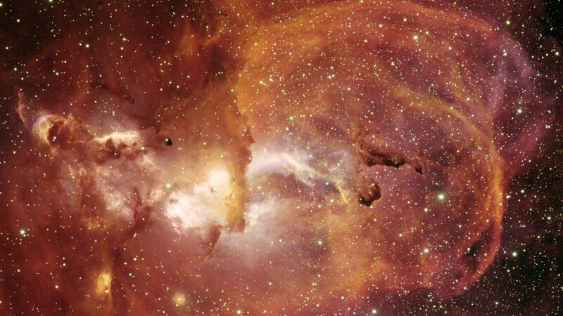 Nebula in Space — Stars, Purple