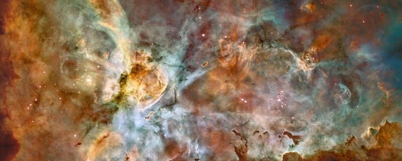 Nebula in Space — Stars, White