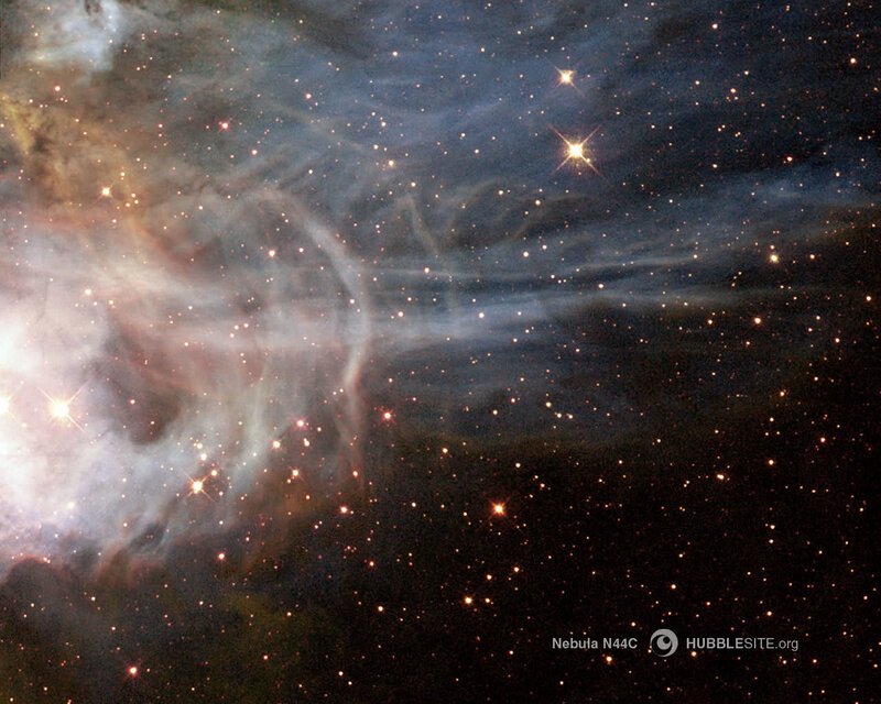 Nebula N44C in space