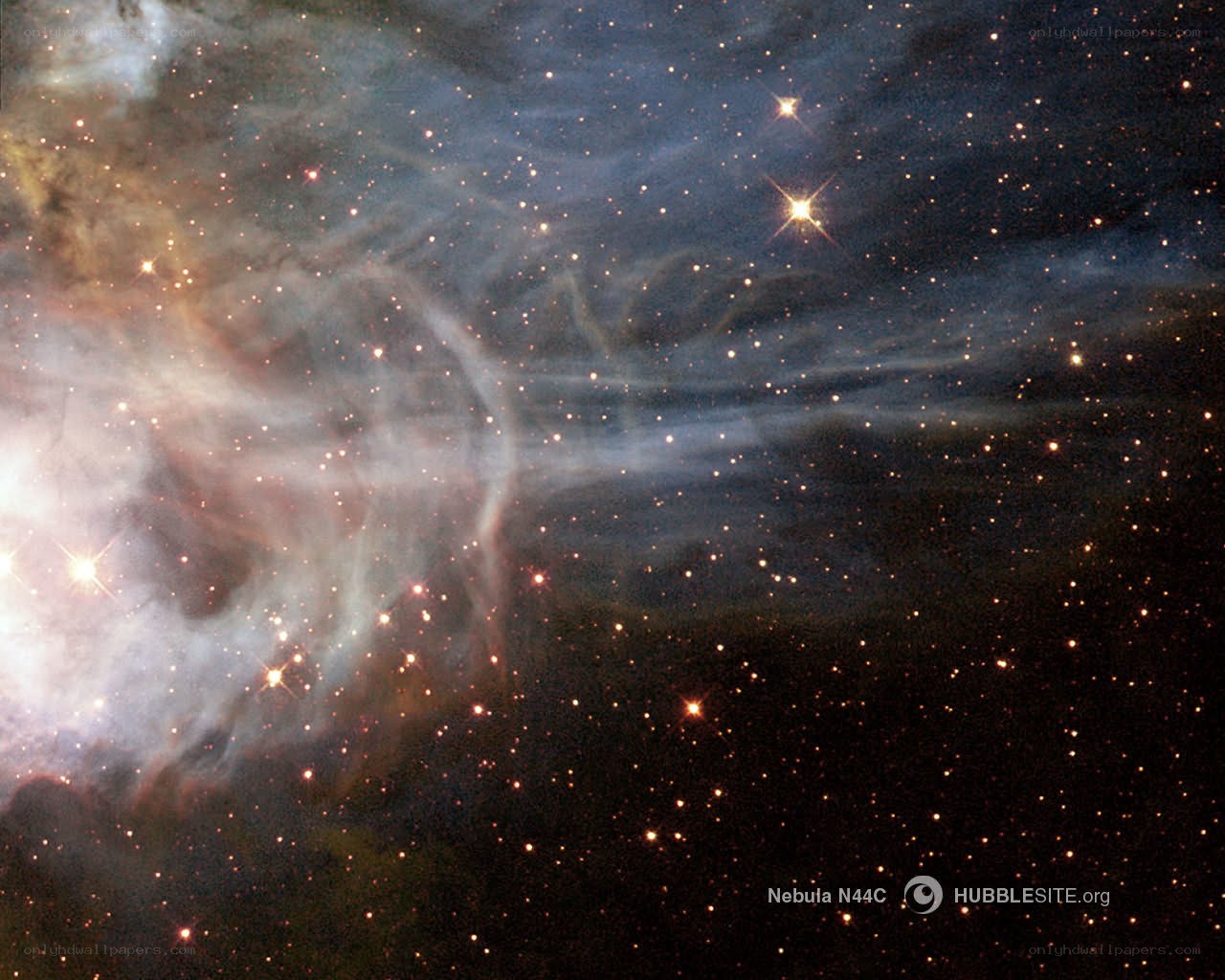 Nebula N44C in space