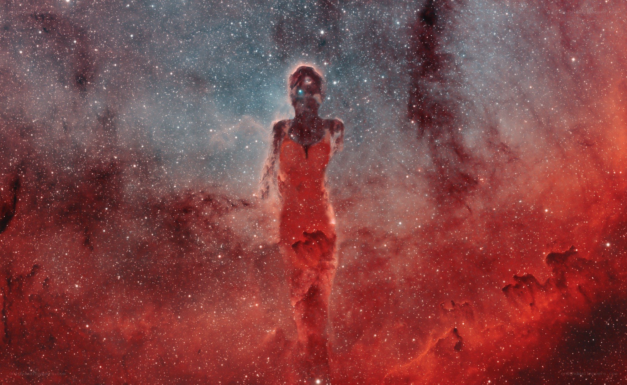 Nebula resembling a human figure