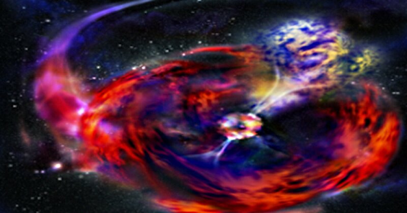 Nebula with Central Star — Red