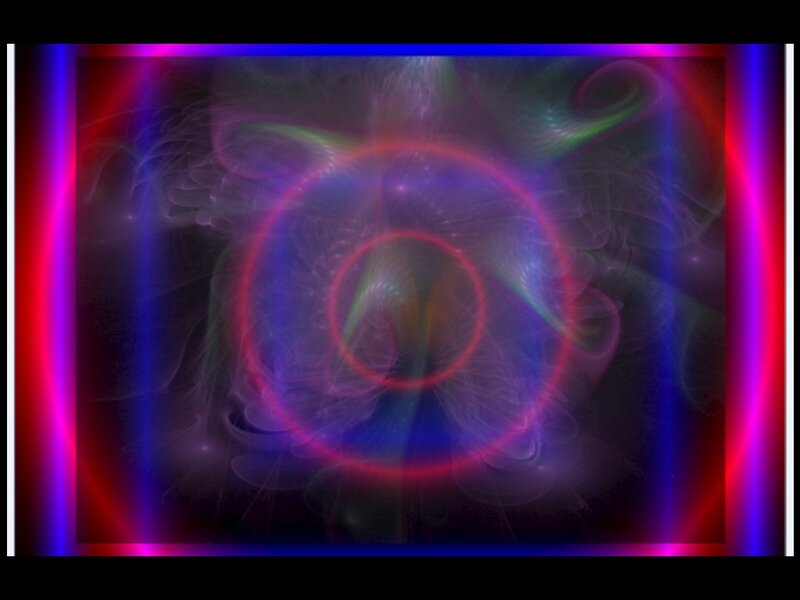 Nebula with Concentric Rings — Purple