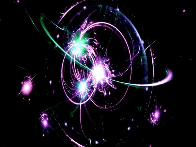 Nebula with Glowing Particles