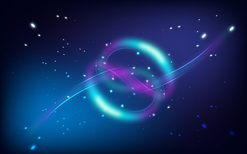 Nebula with Glowing Rings