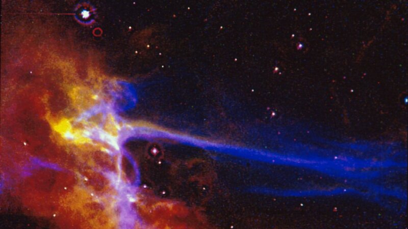 Nebula with Star — Blue, Dramatic