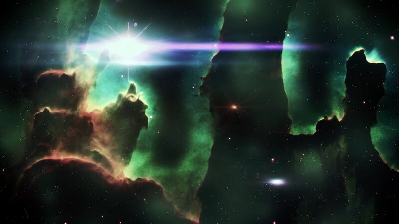 Nebula with Star Formation — Green
