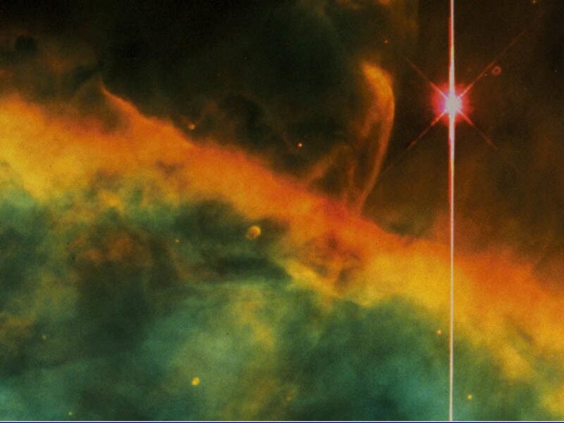 Nebula with Star — Green