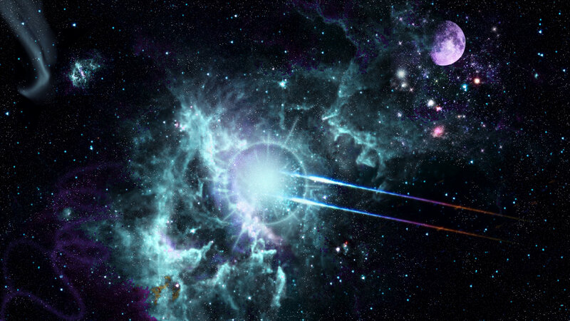 Nebula with Starburst