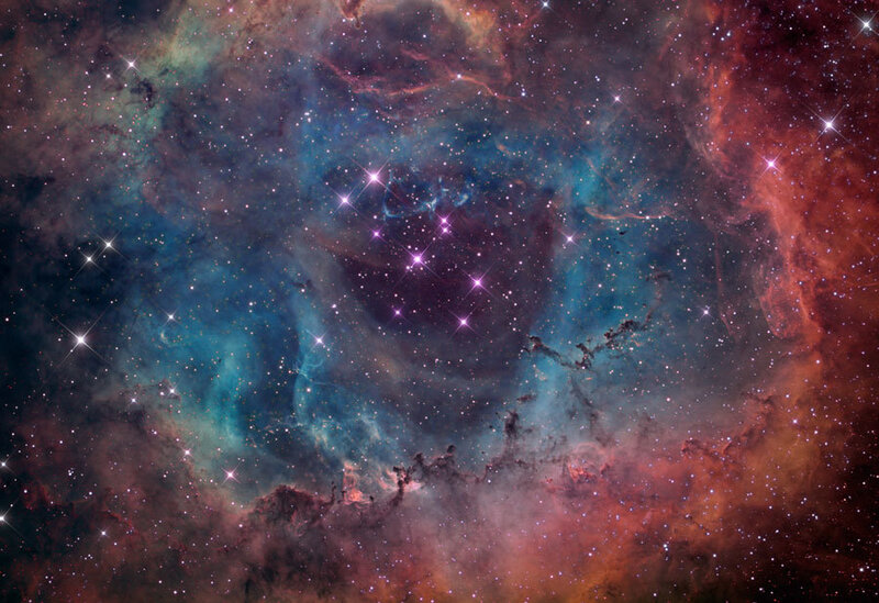 Nebula with Stars — Blue, Cosmic, Photograph
