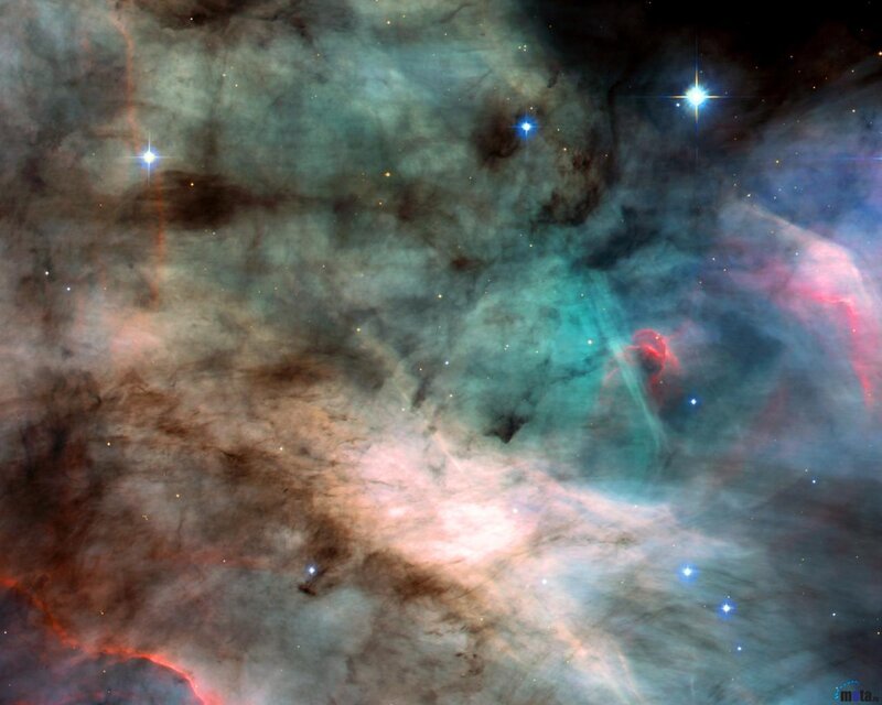 Nebula with Stars — Blue, Cosmic