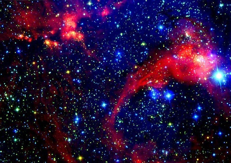 Nebula with Stars — Blue
