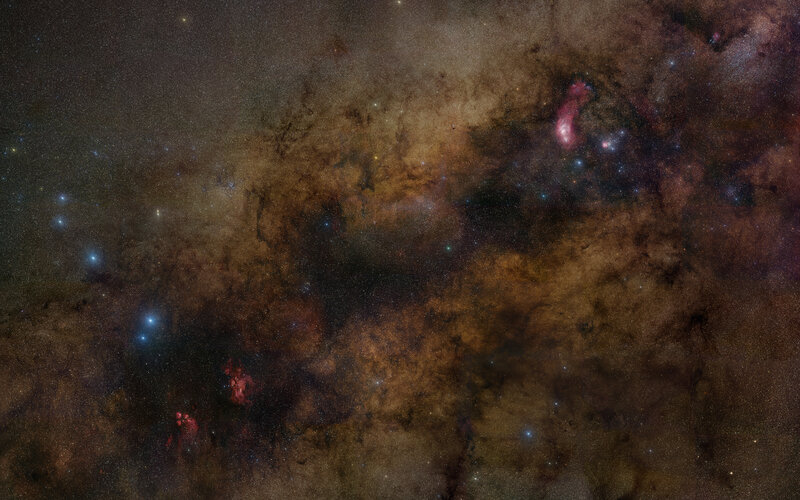 Nebula with Stars — Brown