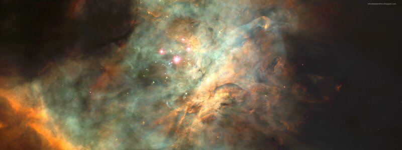 Nebula with Stars — Cosmic, Green