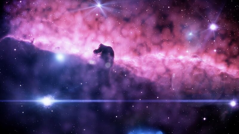 Nebula with Stars — Purple, Cosmic, Digital Art