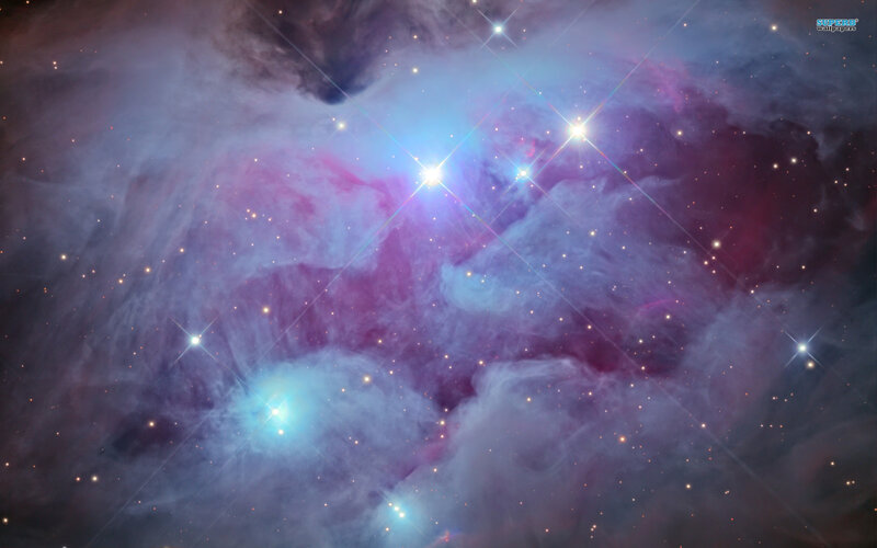 Nebula with Stars — Purple, Cosmic