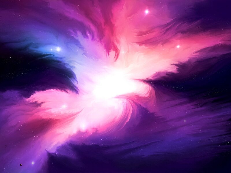 Nebula with Stars — Purple