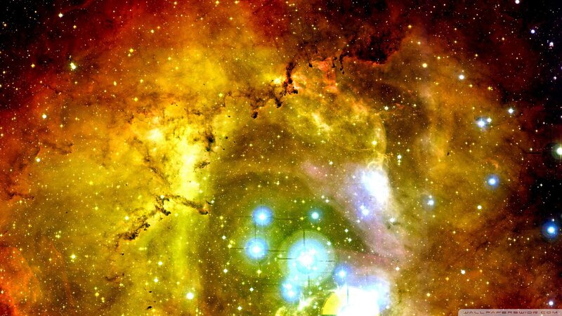 Nebula with Stars — Yellow
