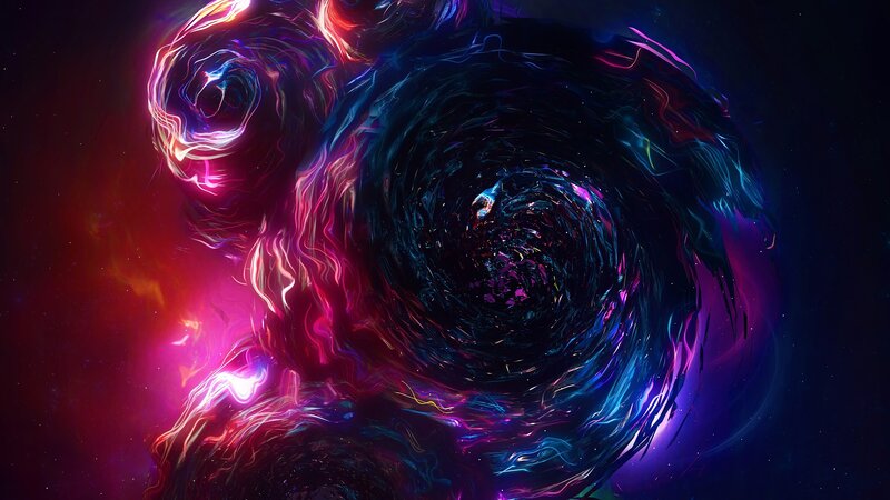 Nebula with Swirling Gases